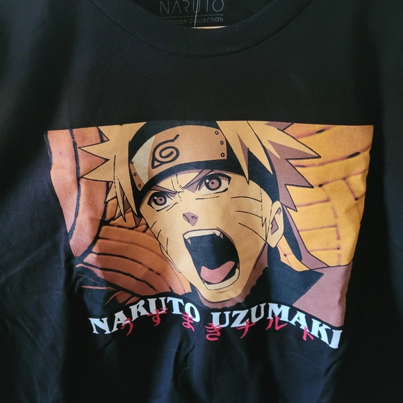 Naruto Uzumaki Black T Shirt - Picture 2 of 4